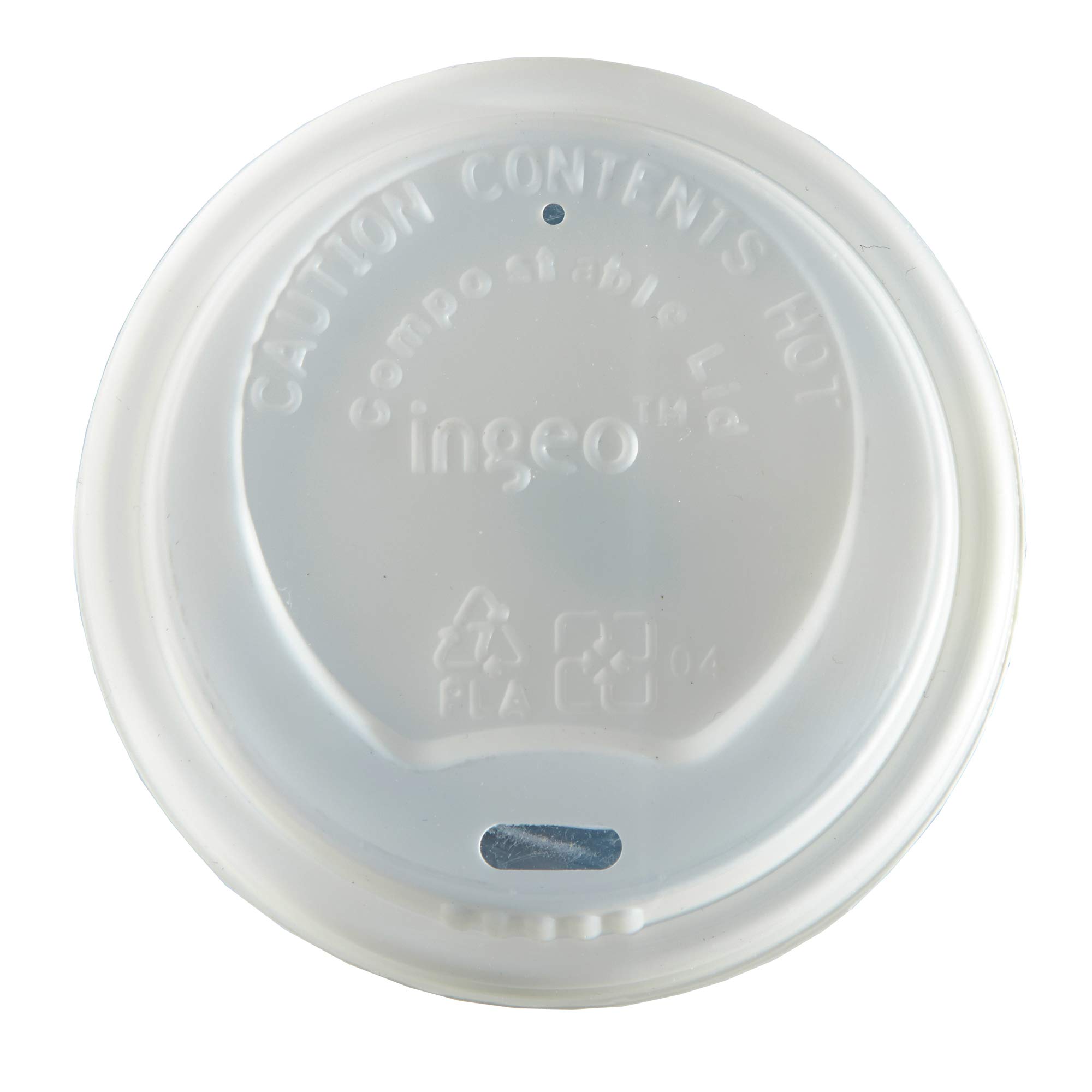 Dispo Compostable Domed Sip Lid For 8Oz Hot Drinks Cups - Set Of 50 - Plastic Lids For Hot Drinks Cups