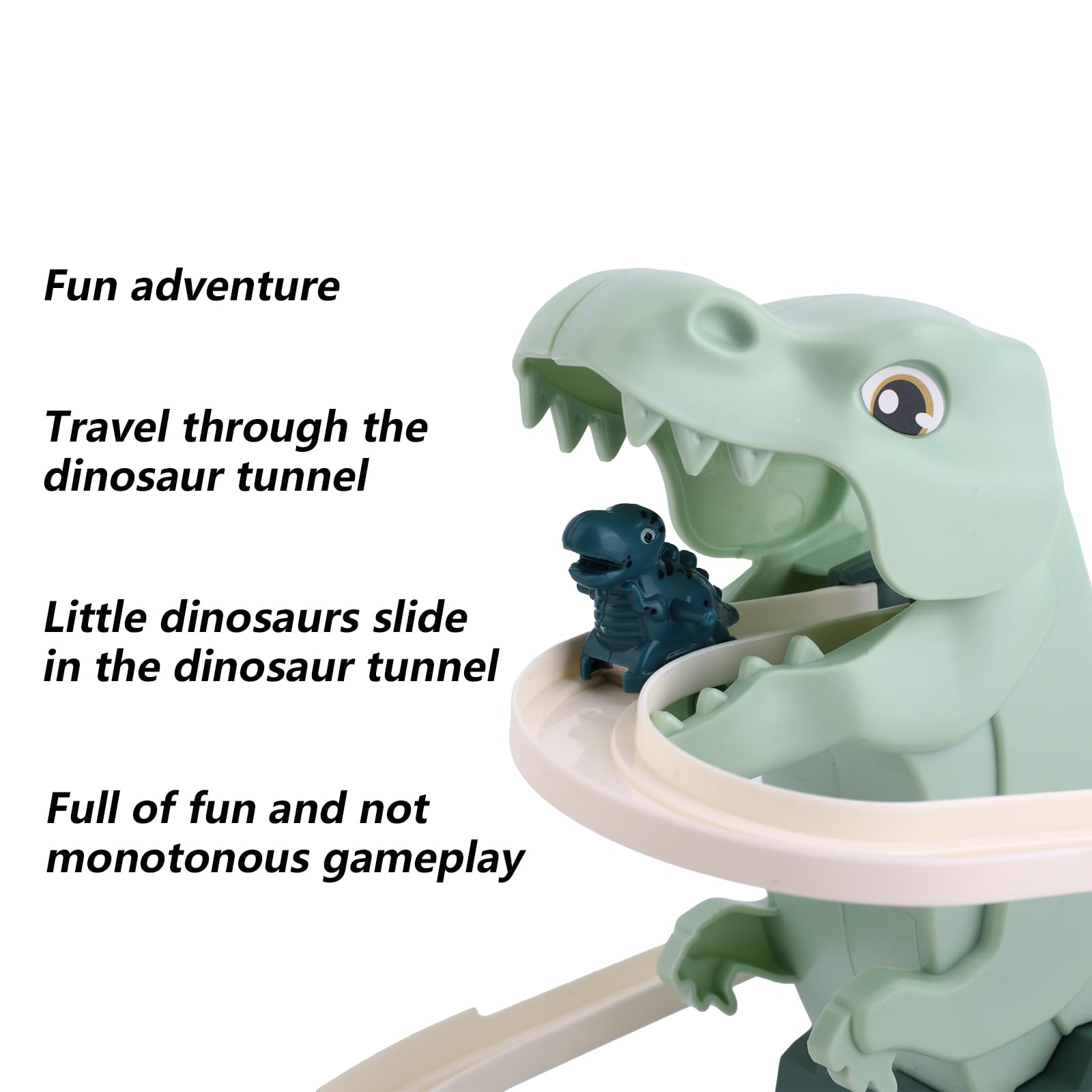 BTFO Dinosaur Climbing Slide Music Toy, Fun Electric Dinosaur Race Track Roller Coaster Set for Kids Ages 3+ Ideal for Boys & Girls - Image 4