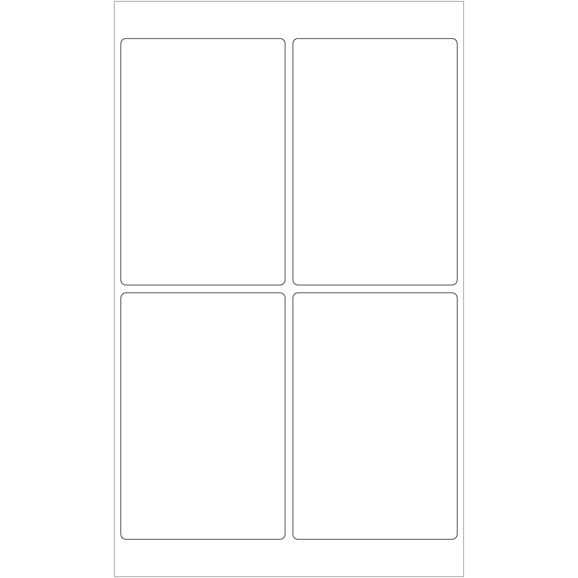 Tape Logic LL130 Laser Labels, Rectangle, 4" x 6", White (Pack of 400)