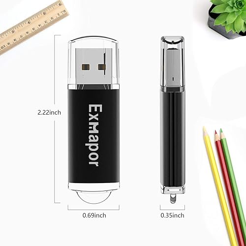Miniatura 4 de Unidad flash USB 1GB 5PCS Exmapor Memory Stick Bulk Storage Pen Drive con indicador LED
