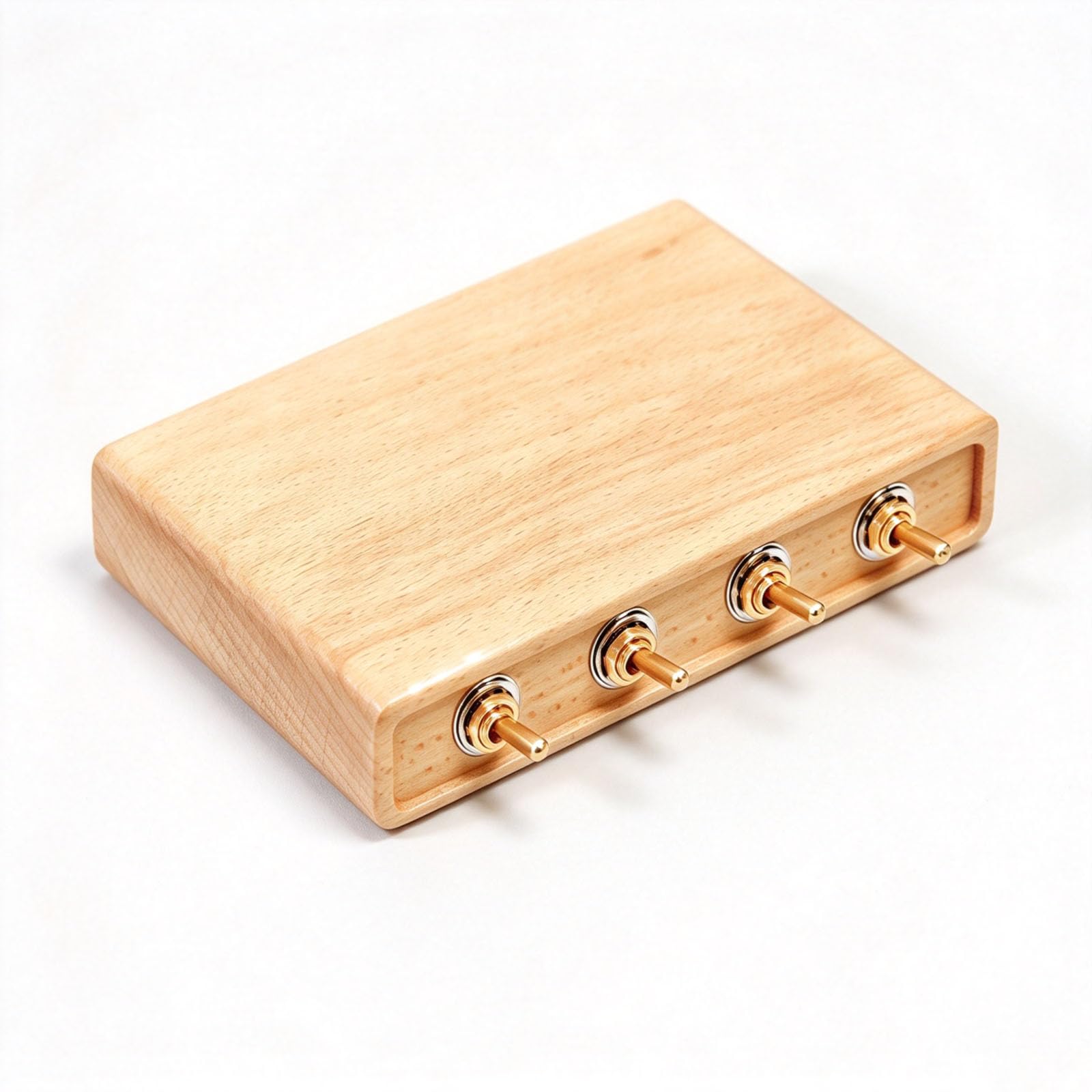 4-portowy moduł zasilania Usb-c, drewniana stacja ładująca USB, z niezależnym przełącznikiem dźwigniowym, kontrolerem zasilania biurka, 65 W do portu B 120w