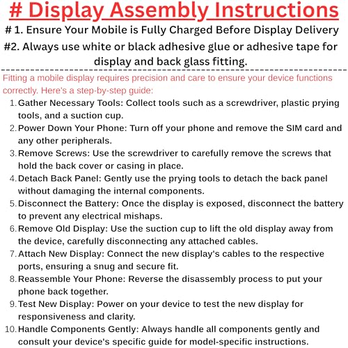 Image of Bezel-Less Display for Vivo V17 Pro | Full HD+ Screen Replacement | Original Quality Black Display with Touch Digitizer | Durable, High-Brightness Mobile Display Combo