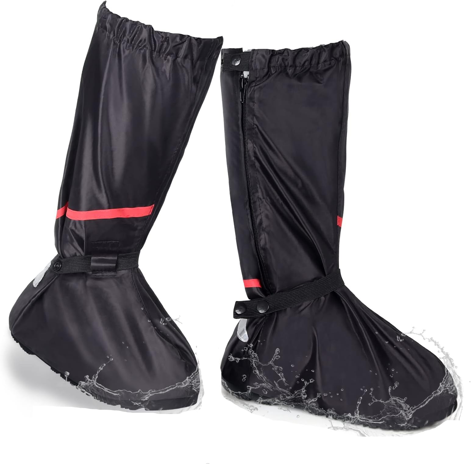 Waterproof Shoe Covers, Reusable Foldable Rain Boot Shoe Cover Overshoes Non-Slip Reusable Rain Gear for Men Women -XXL