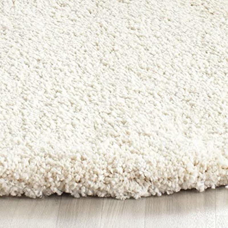 Image of SAGON Anti-Skid Shaggy Carpet Rug for Home | Ultra-Soft Plush Floor Mat for Living Room & Bedroom | Non-Slip, High-Density, Cozy Luxury Decor| 8 x 10 Feet Ivory