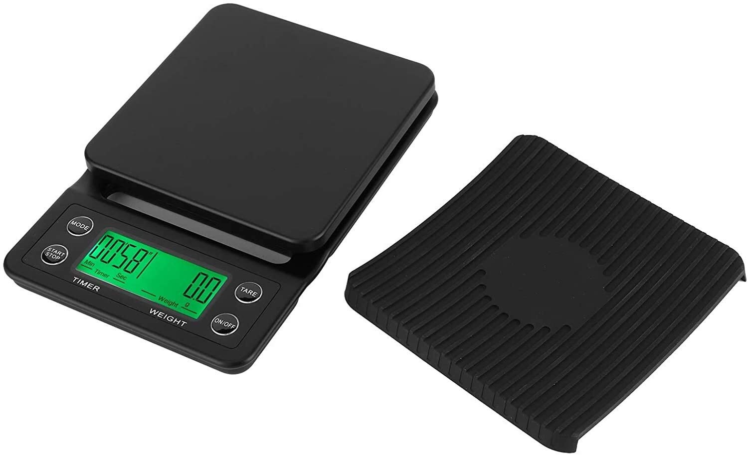 Elektroniczne wagi kuchenne Bardzo dokładna skala kawy z timerem, elektroniczna skala kawy z ekranem wyświetlacza LCD do parzenia kawy Przenośne wagi cyfrowe