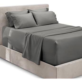 Elegant Comfort Luxurious 1500 Premium Hotel Quality Microfiber 4-Piece Sheet Set, 18-24 Inches Deep - Extra Deep Pocket Sheets - Ultra Soft 4PC Deep Pocket Sheets, Queen, Sage/Green