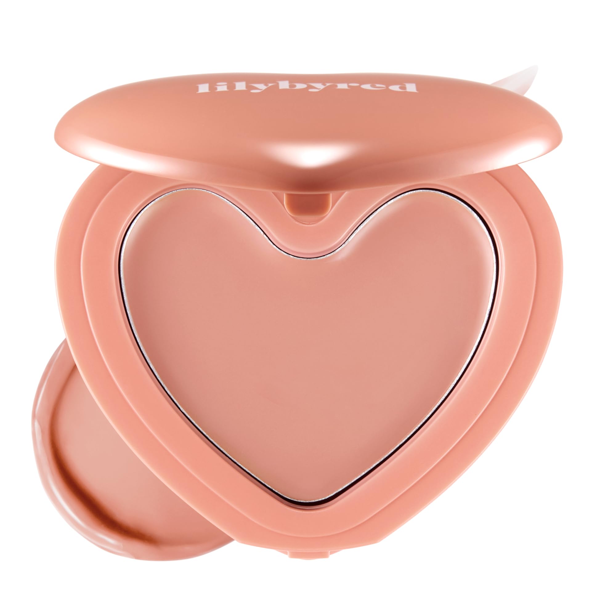 lilybyred Luv Beam Cheek Balm | Heart-Shaped Korean Cream Blush, Semi-Matte, Healthy Glow, Long-Lasting, Blendable & Buildable, Lightweight, Natural-Looking Color, 0.12 oz (11 Cozy Peach Beige)