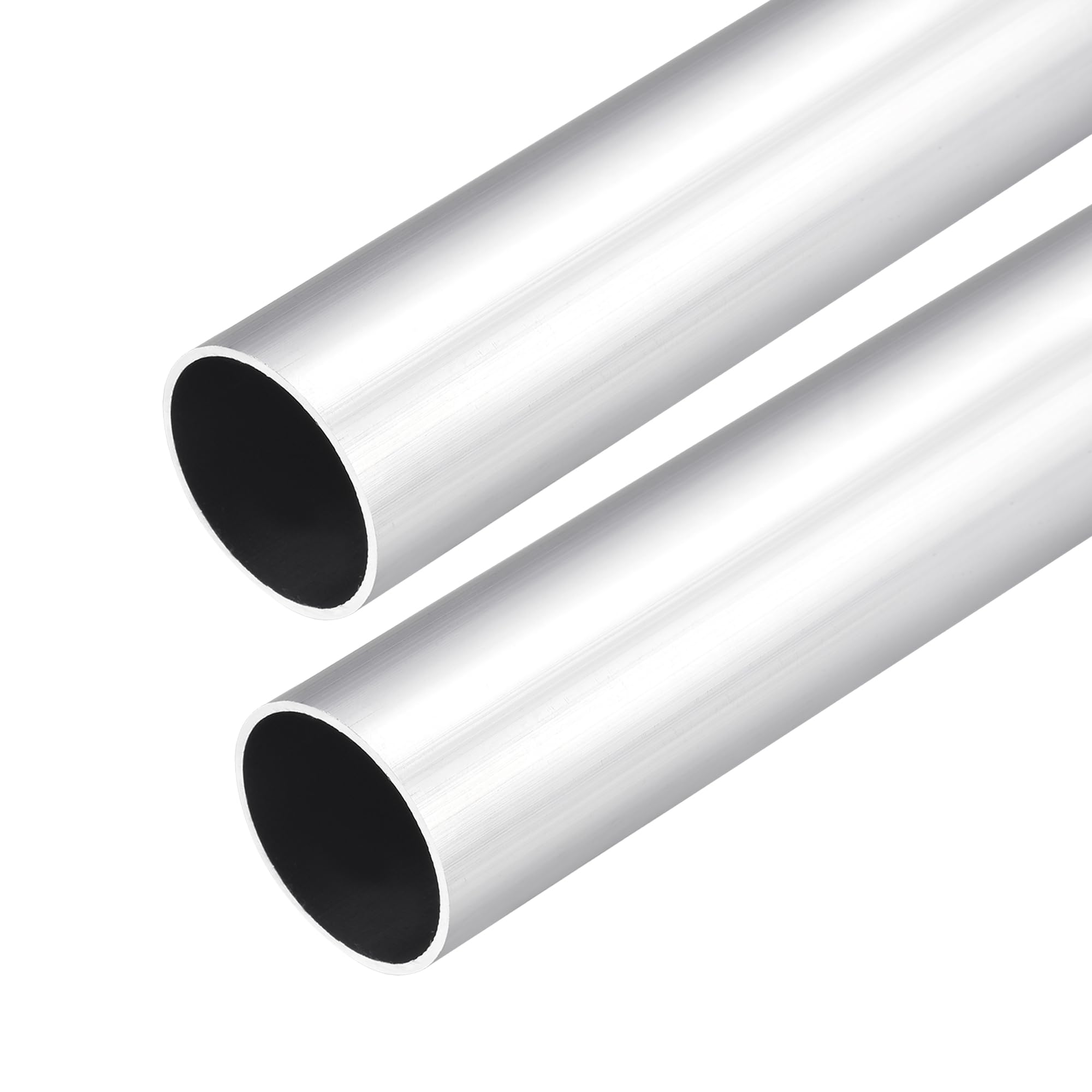 DMiotech 2Pack (30mm OD x 27mm ID) 6063 Aluminum Round Tube 300mm Length Industry Metal Tubing for Machinery Frame Construction DIY Projects