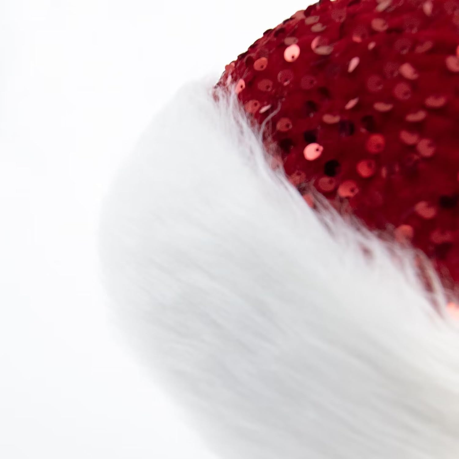 Sequin Santa Hat for Men Women Sparkly Glittery Long Christmas Party Hat for Festival Costome
