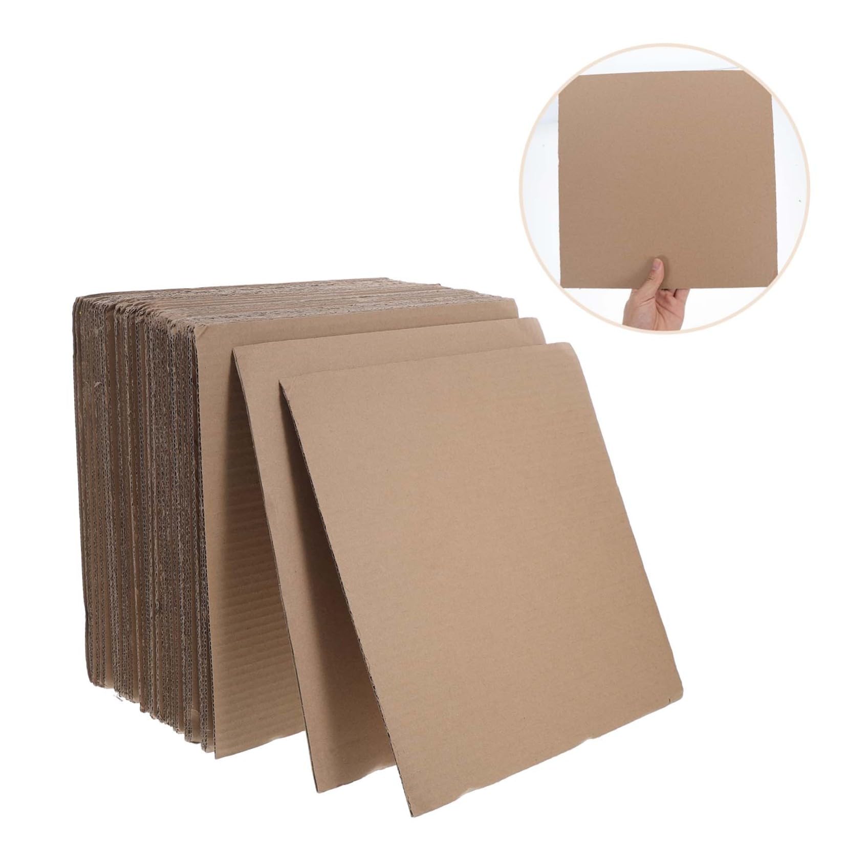 Veemoon 50piezas Separadores de Cartón Corrugado para Embalaje Separador de Kraft Material de Embalaje para Cajas Marrones Insertos de Cartón para Protección de Bordes Mudanzas