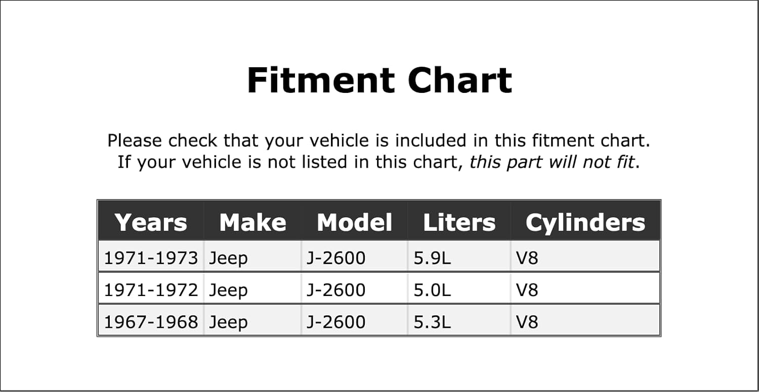 Engine Oil Pump Repair Kit Compatible With Jeep J-2600 1967 1968 1971 1972 1973 PC-673281