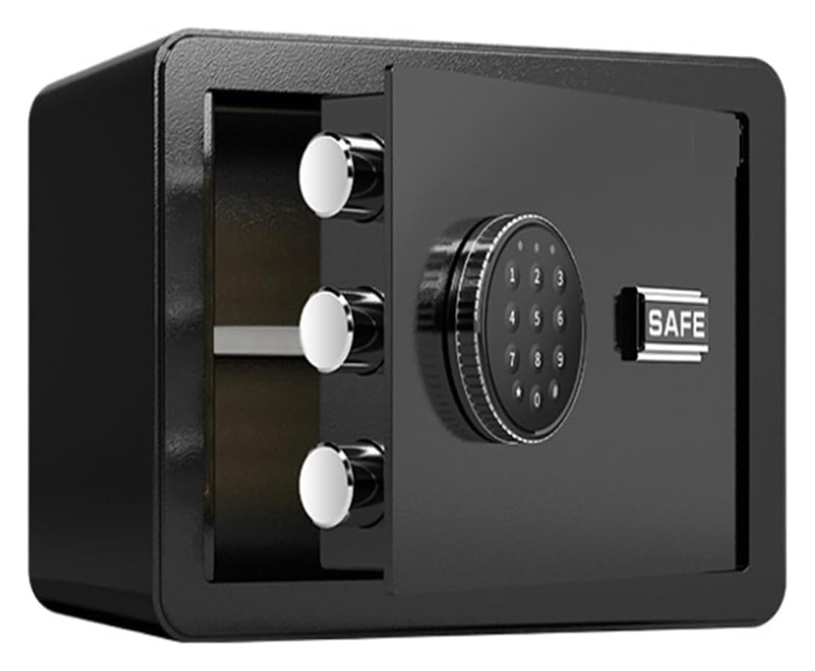 Cassaforte a mobile, Casseforti a mobile di sicurezza digitale piccole dimensioni(Nero)
