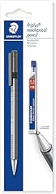 Lapiseira 0.5mm + Grafite HB, Staedtler, Triplus, 77425BK25D, Cinza