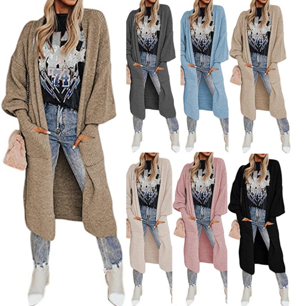Generisch Extra Lange Gebreide Vesttrui voor Dames, Vestmantel met Open Voorkant, Casual, Ruim, Herfst/Winter, Loungewear, Bovenkleding, Comfortabel Generisch Extra Lange Gebreide Vesttrui voor Dames, Vestmantel met Open Voorkant, Casual, Ruim, Herfst/Winter, Loungewear, Bovenkleding, Comfortabel