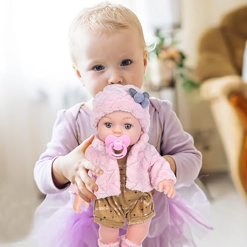 Miniatura 5 de Muñecas de bebé Reborn realistas para niños muñecas de bebé recién nacidas realistas de 12 pulgadas muñecas de bebé de cuerpo suave que se ven