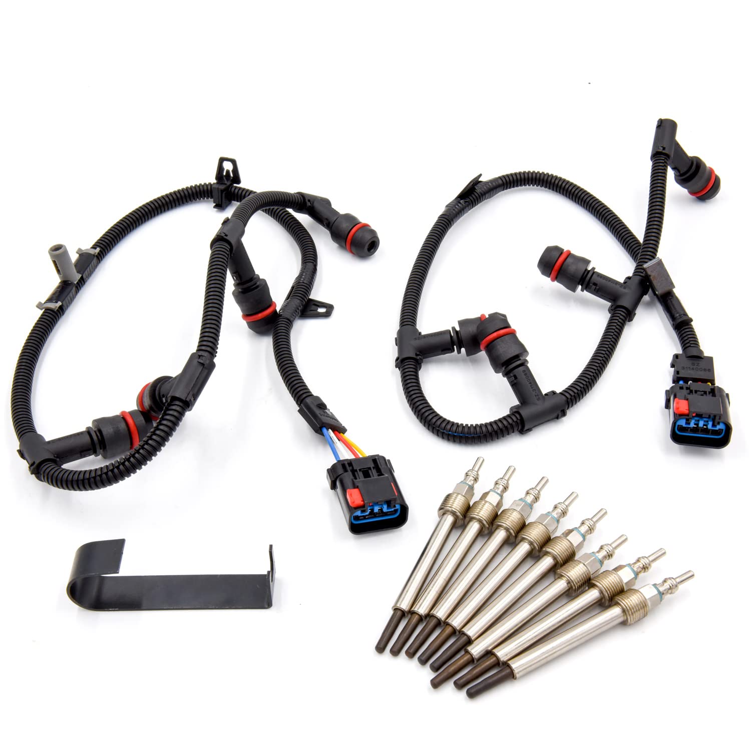 Buy 6.0 Powerstroke Glow Plug Connector Wire Harness Kit Left & Right Harness Compatible with