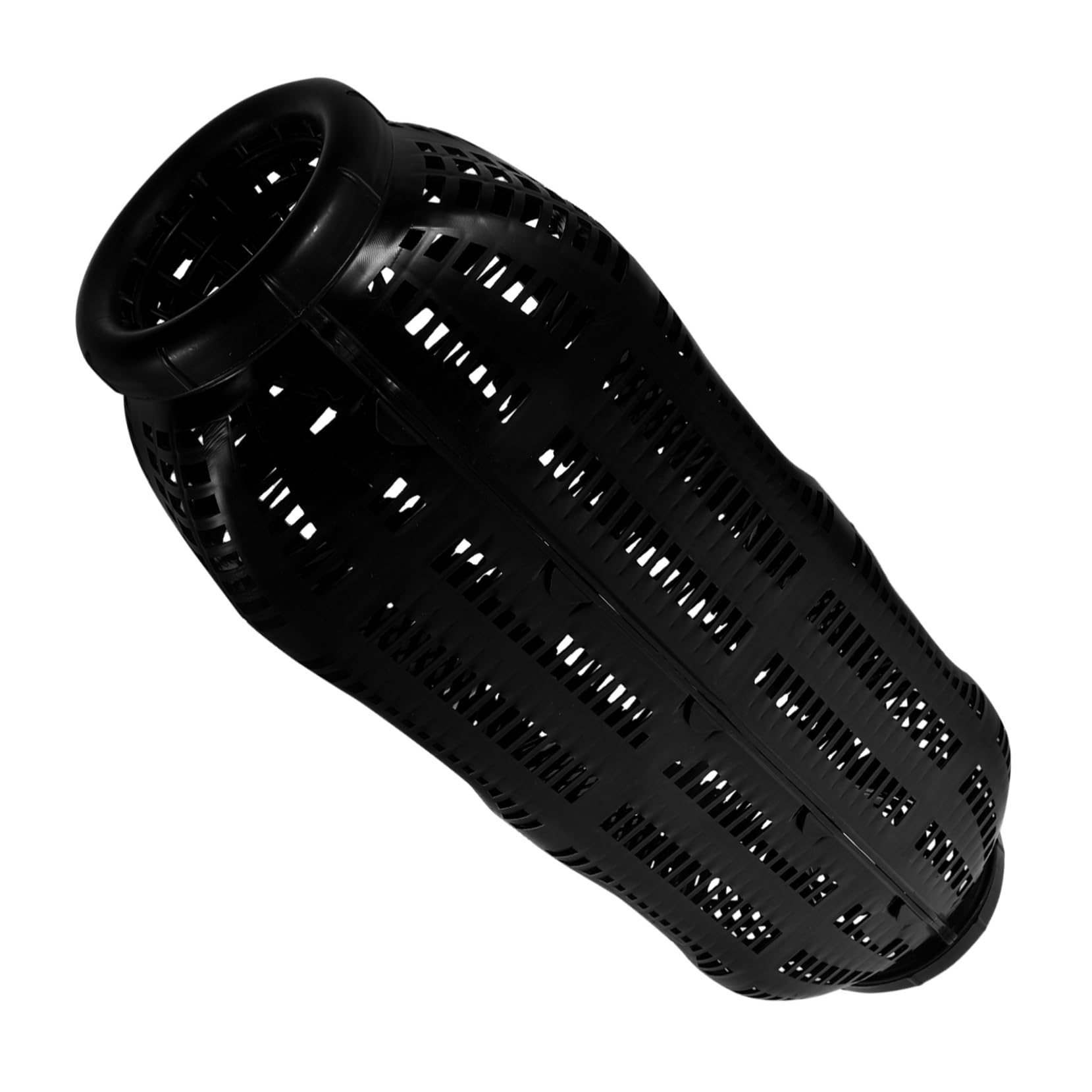 gabbia di anguille rete da pesca per acquario palo portatile reti clamming gabbia per esche per lanciatore di esche porta esche da pesca all'aperto nido di pesca plastica Black