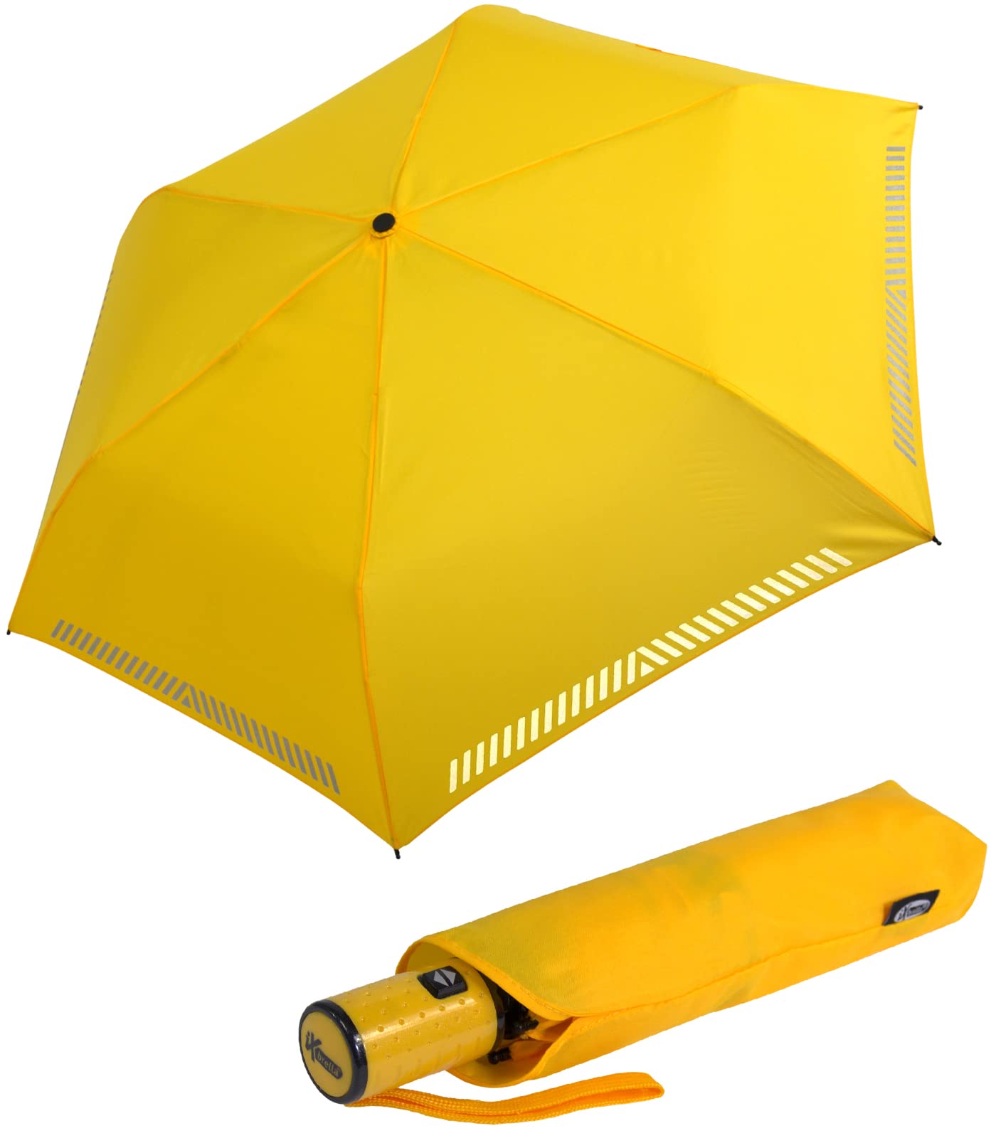 iX-brella Automatik Kinderschirm Safety Reflex extra leicht - gelb