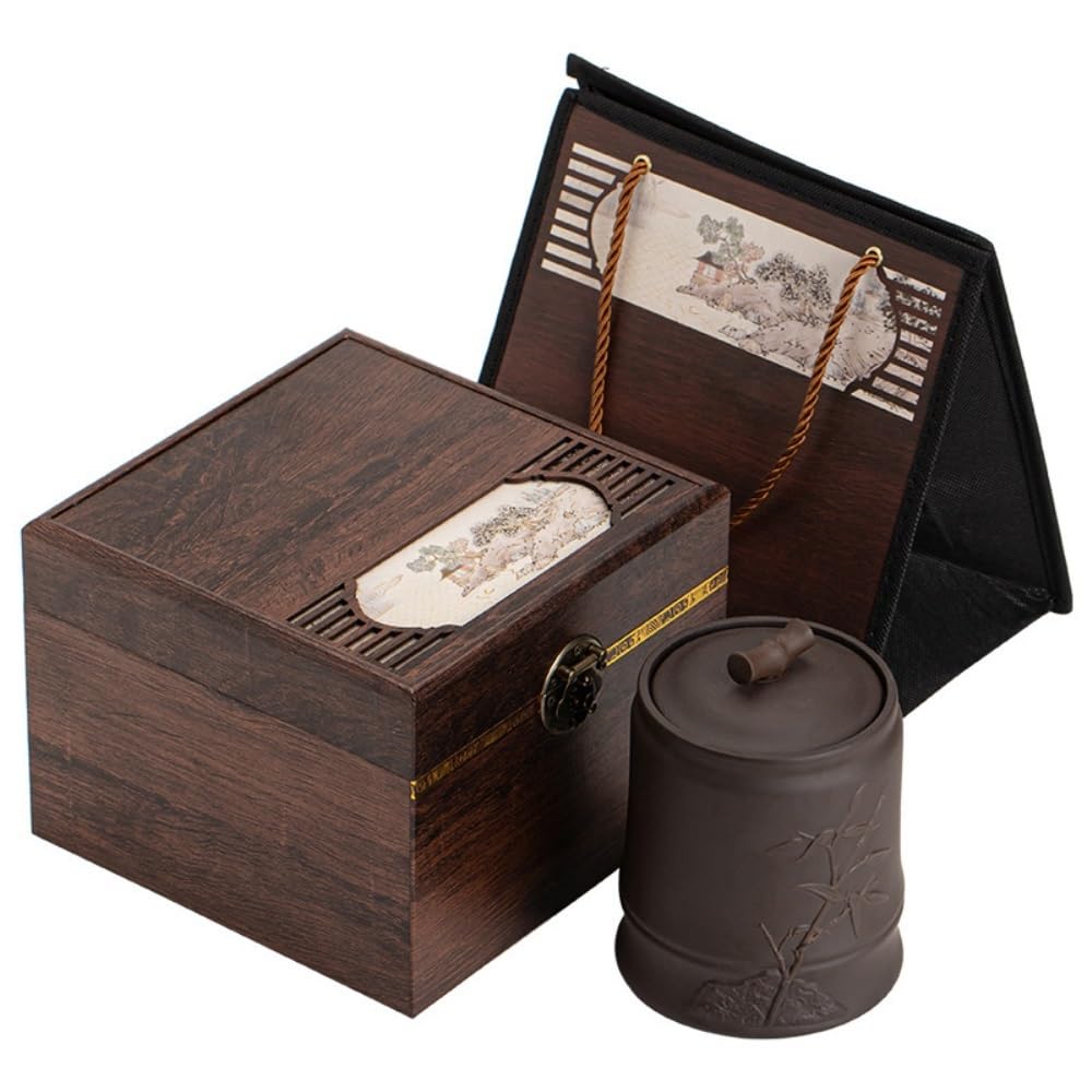 Organizer do torebek herbaty Pojemnik do przechowywania herbaty Vintage fioletowy glina luzem herbata pojemnik kuchenny pojemnik do przechowywania żywności ceramiczny dzbanek na herbatę pojedynczy