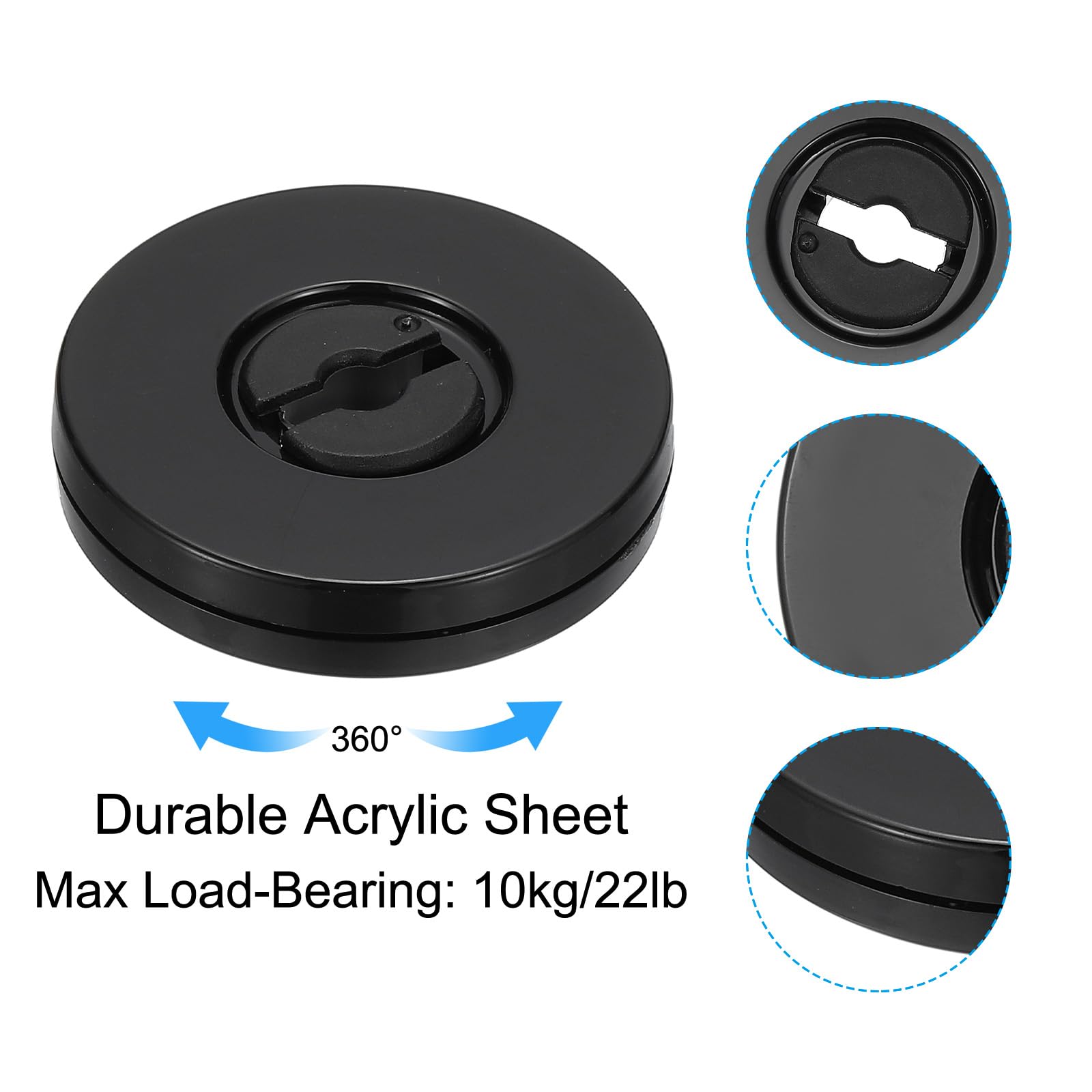 PATIKIL 2 Inch Heavy Rotating Swivel Stand - Image 3