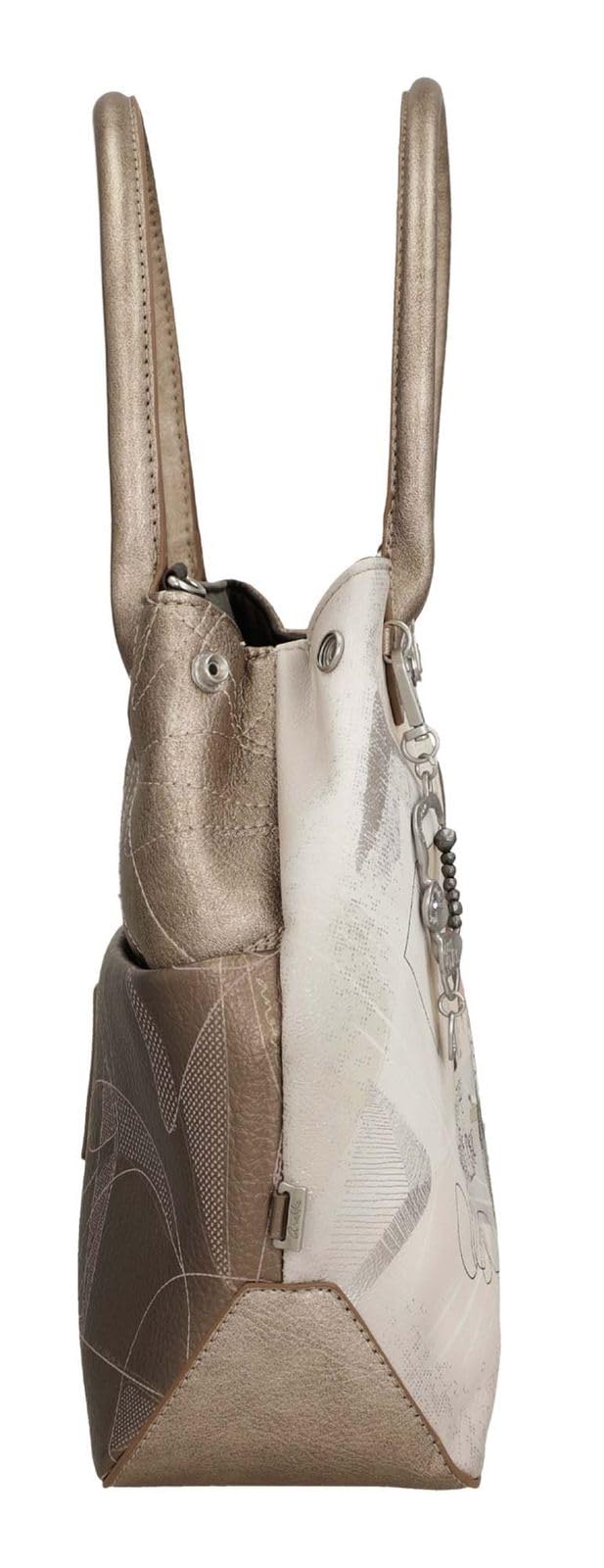 Anekke bolso bandolera Sophia Short Handle Bag Multicolor crema