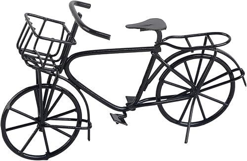 Miniatura 2 de VGEBY Bicicleta de casa de muñecas, 112 miniatura de metal para casa de muñecas en miniatura, accesorio de decoración de bicicleta, casa de muñecas