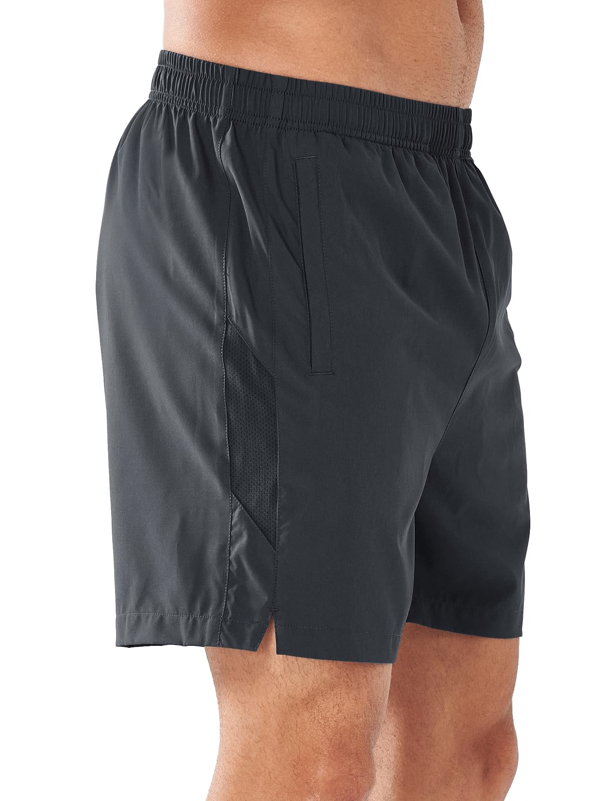 NORTHYARD Men's 5'' Running Shorts Athletic Workout Gym Quick Dry Short for Tennis Active Training with Pockets Darkgrey-M
