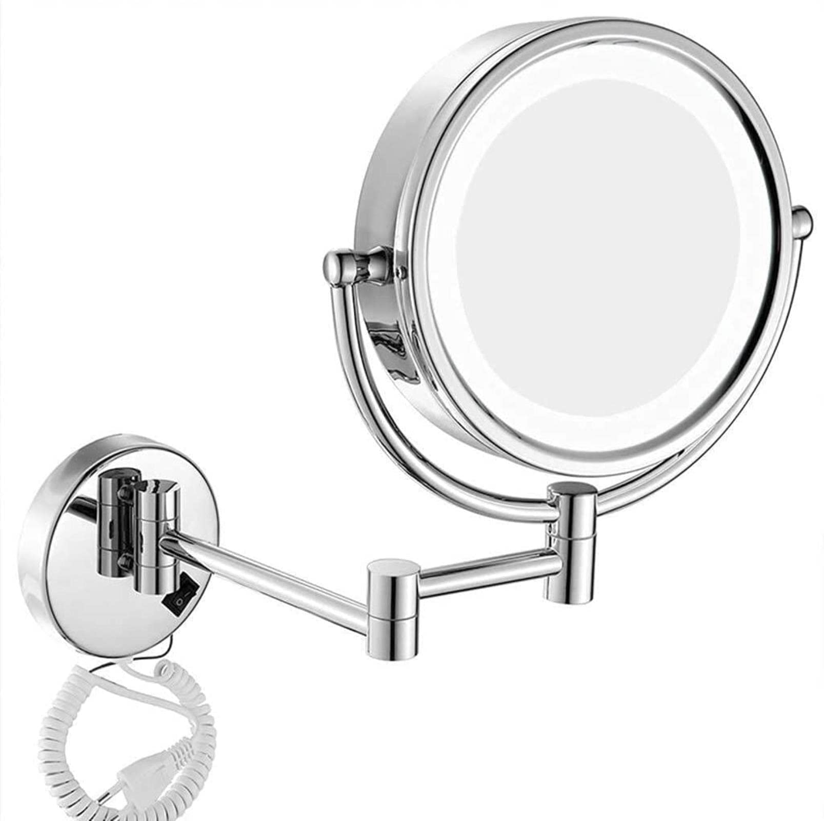 Miroir de maquillage grossissement 7x extensible AMUCK double face