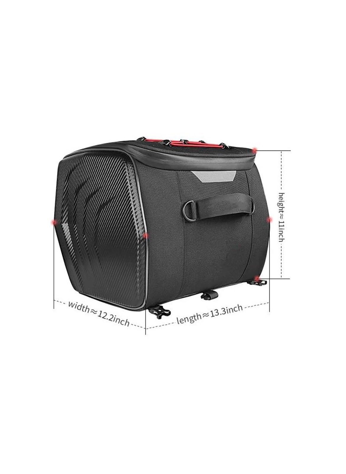 Estuche de Viaje Bolsas para Sillín De Motocicleta, para, Bolsa Trasera para La Mayoría Los Portaequipajes(Vert)