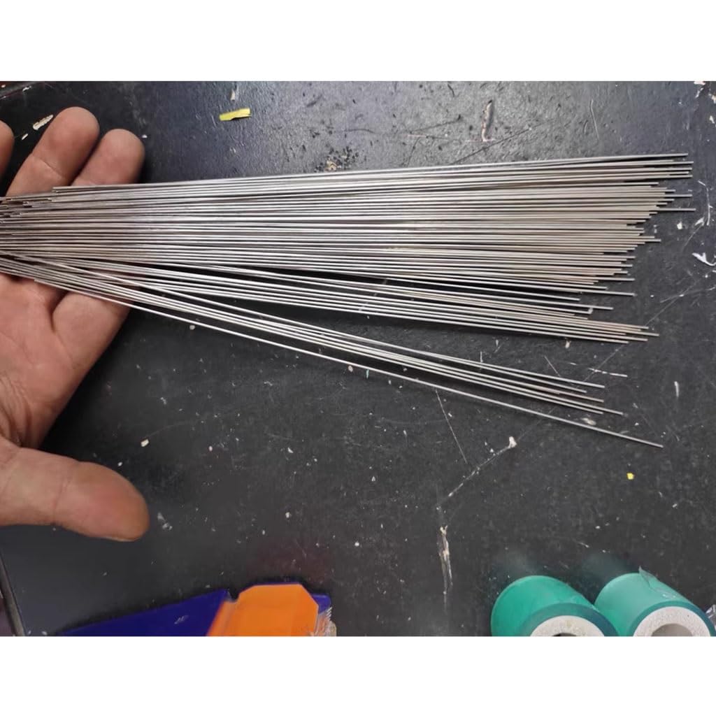 Lot de 10 tiges droites en acier inoxydable 304 de 1 m à 2 mm, idéales for les projets de bricolage et d'artisanat.(2x1000mm)