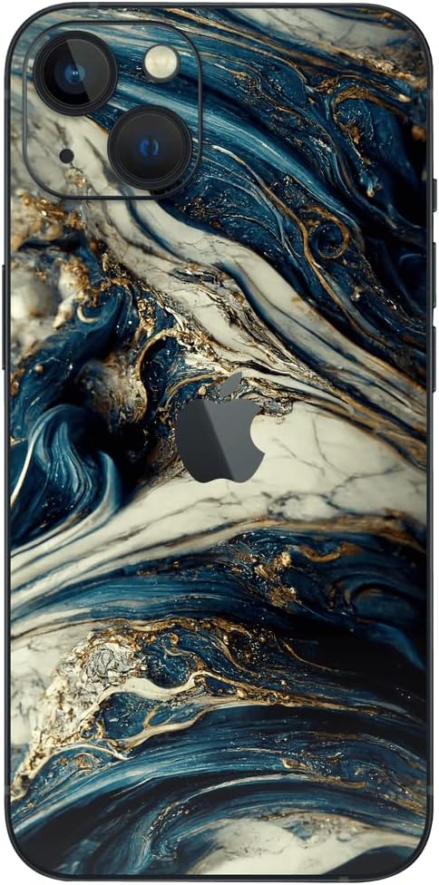 GADGETSWRAP Printed Skin Vinyl Decal Sticker Compatible with iPhone 14 Plus - Signature Agate GEODE Naia Skin