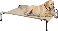Vista 11 de Veehoo Cama elevada para perro, cunas elevadas para perros grandes, cama impermeable para perros al aire libre, hamaca refrescante para mascotas