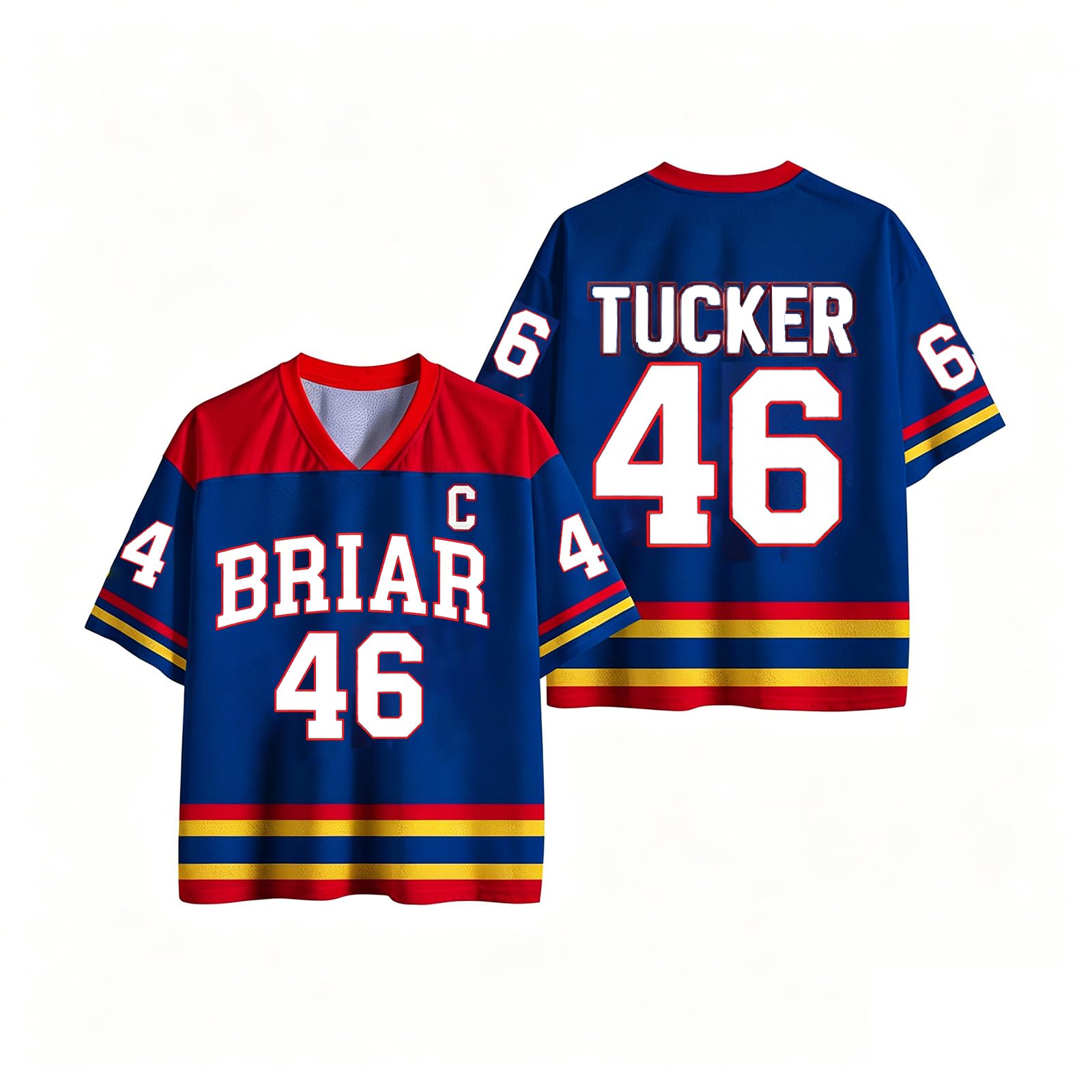 Off Campus Hockey Jersey Graham 44 & Logan 22 & Tucker 46 & Di Laurentis 66 Briar U Jersey Shirts Women Short Sleeve Briar Hockey Shirts Sports Inspired Tshirts Off Campus Merch for Fans — image 1