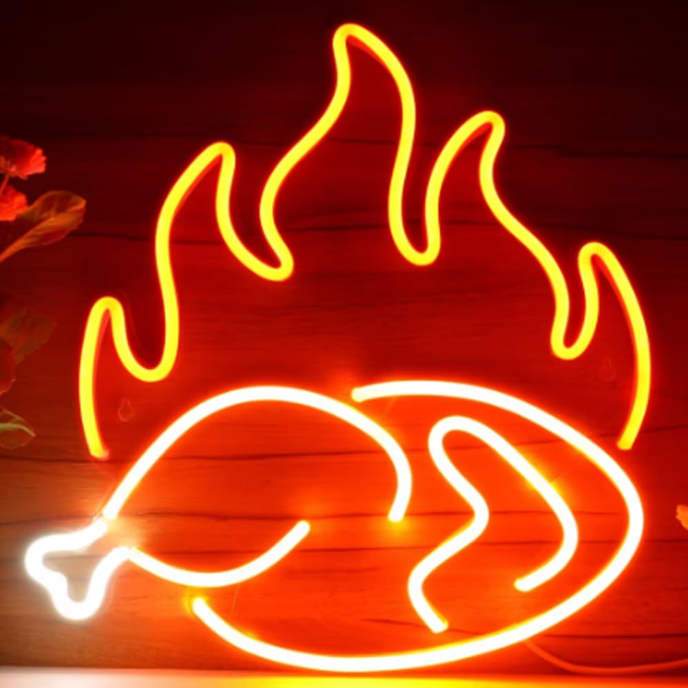 LED Sign Snack Neon Signs Food Led Lights Shop Wall Decorative Popcorn Lamps Pizza Burger Tacos Decoration Light USB Brightness Adjustable
