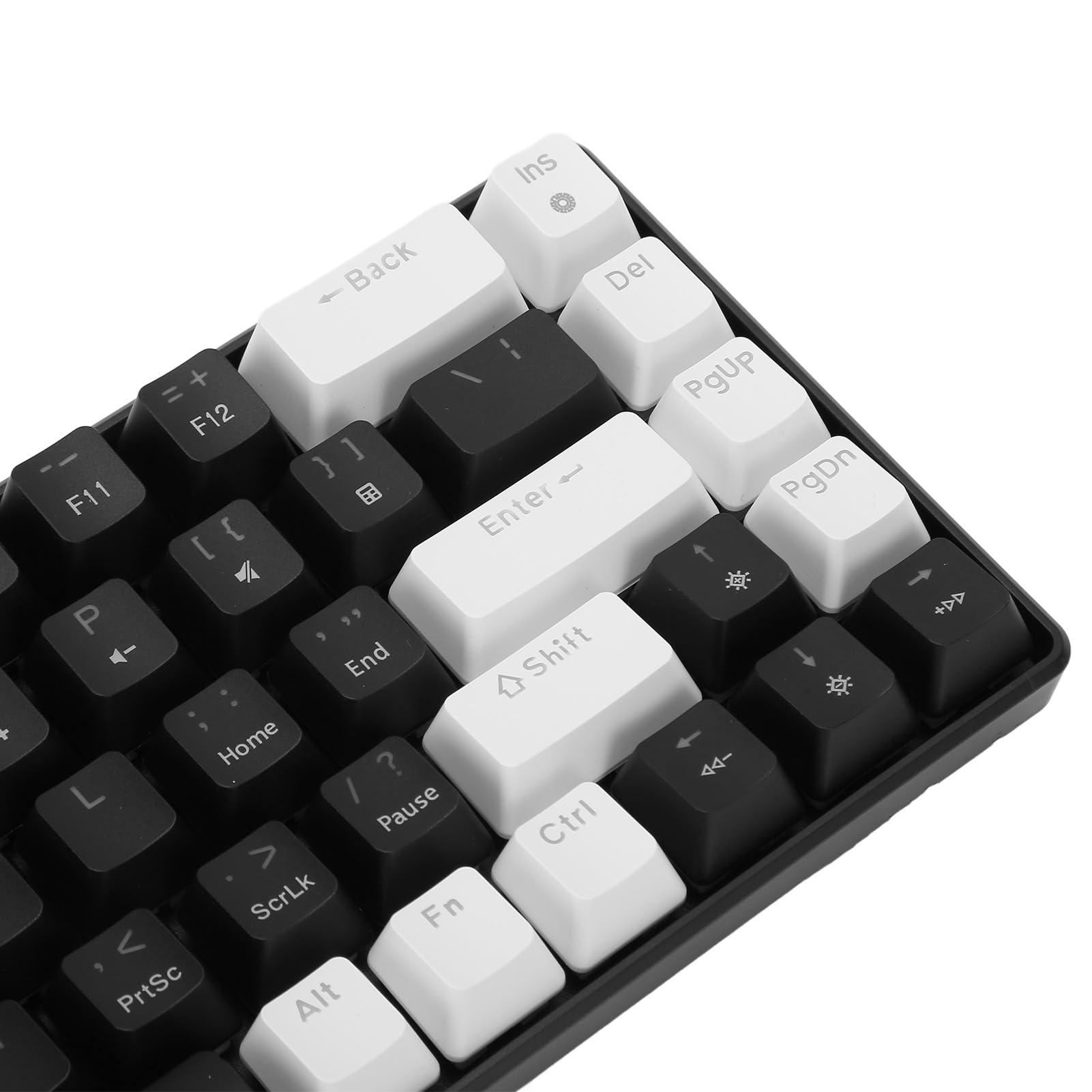Tastiera meccanica RGB per giocare per scrivere efficienza e intrattenimento a casa (bianco nero)