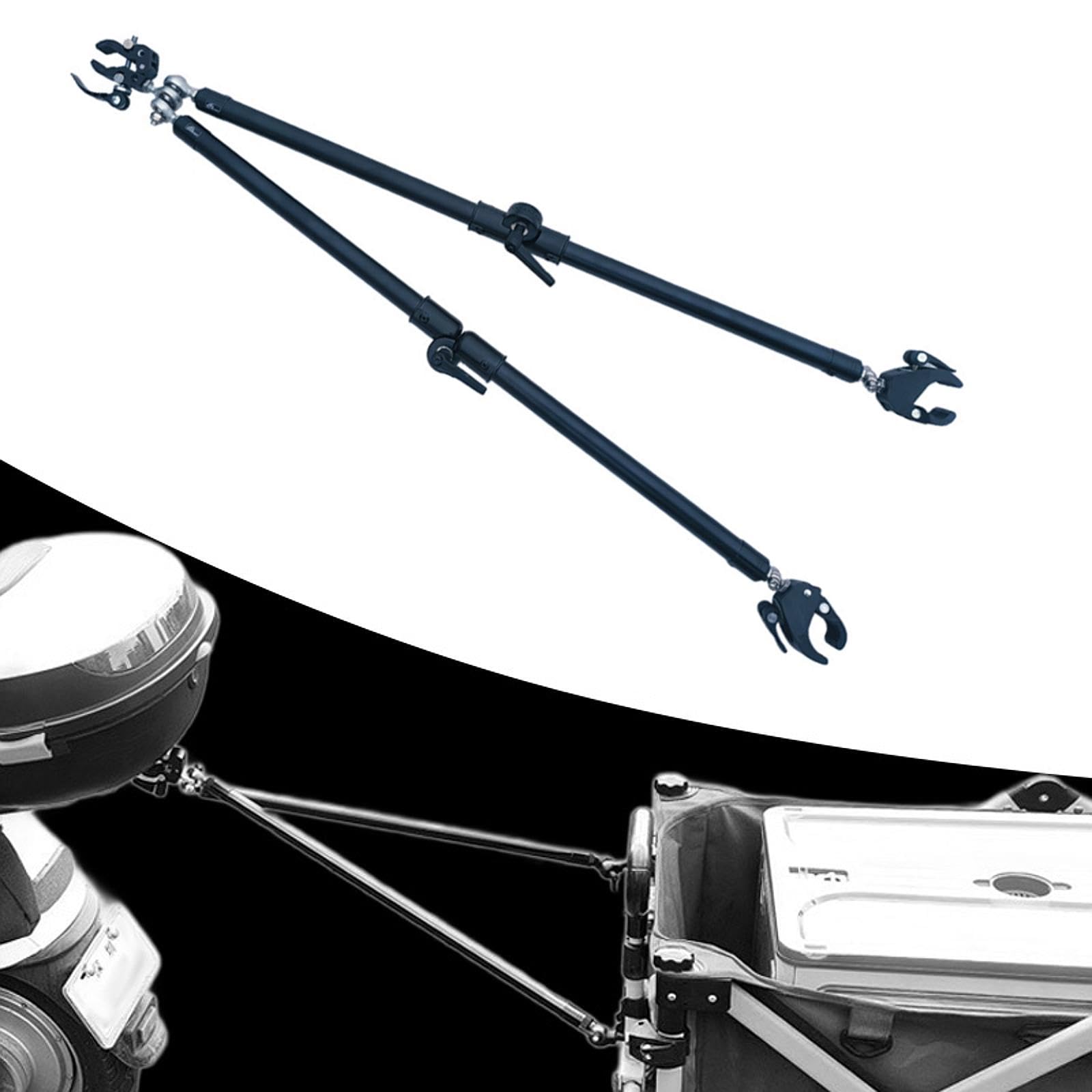 Homyl Fahrradanhänger Verbinder Aluminiumlegierung Zugstange Faltbar Kupplung mit Schnellverschluss für Fahrräder Scooter Motorrad Home Outdoor Urlaub