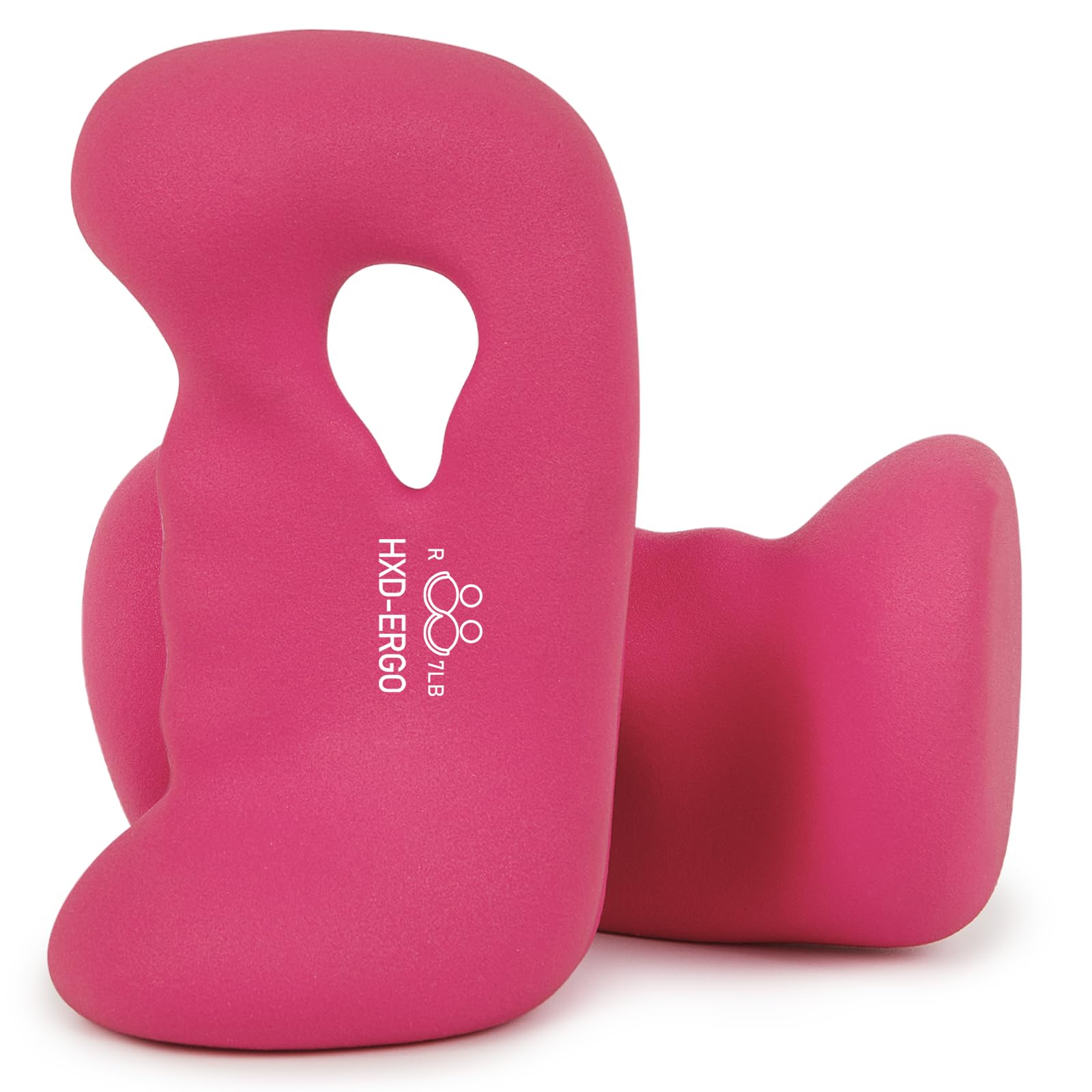 HXD-ERGO Neopren hantle, para ciężarków do siłowni w domu fitness, idealne do ramion, przysiadów, nacisku na klatkę piersiową, joggingu i jogi, zestaw 2 sztuk
