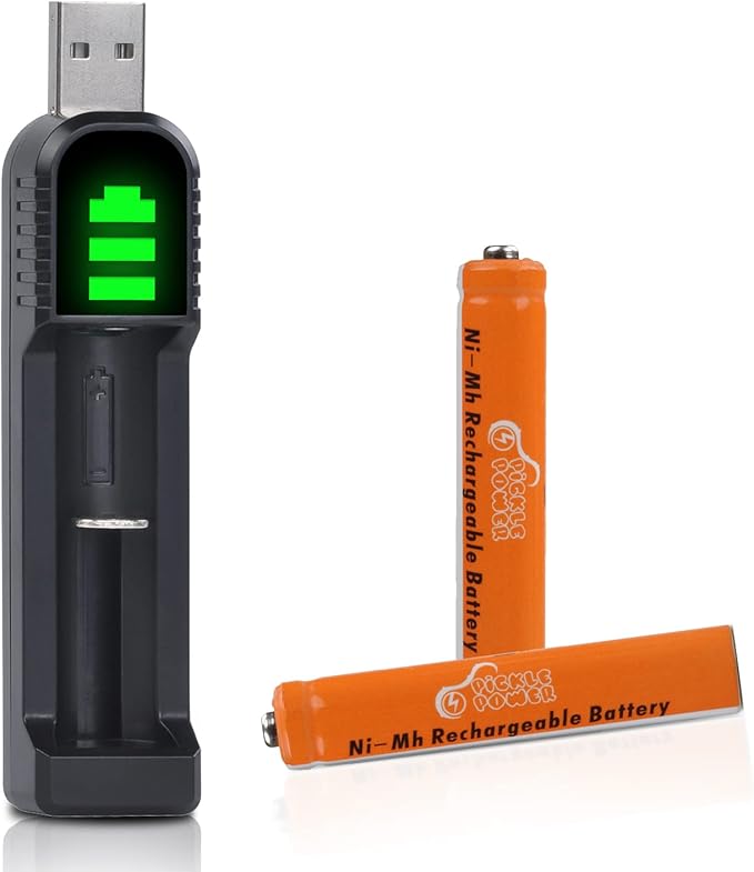 AAAA Batteries,Pickle Power AAAA Battery Charger with 2