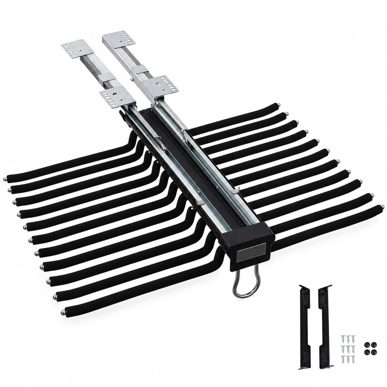 Percha para pantalones para ahorrar espacio, extensible, con 22 barras para