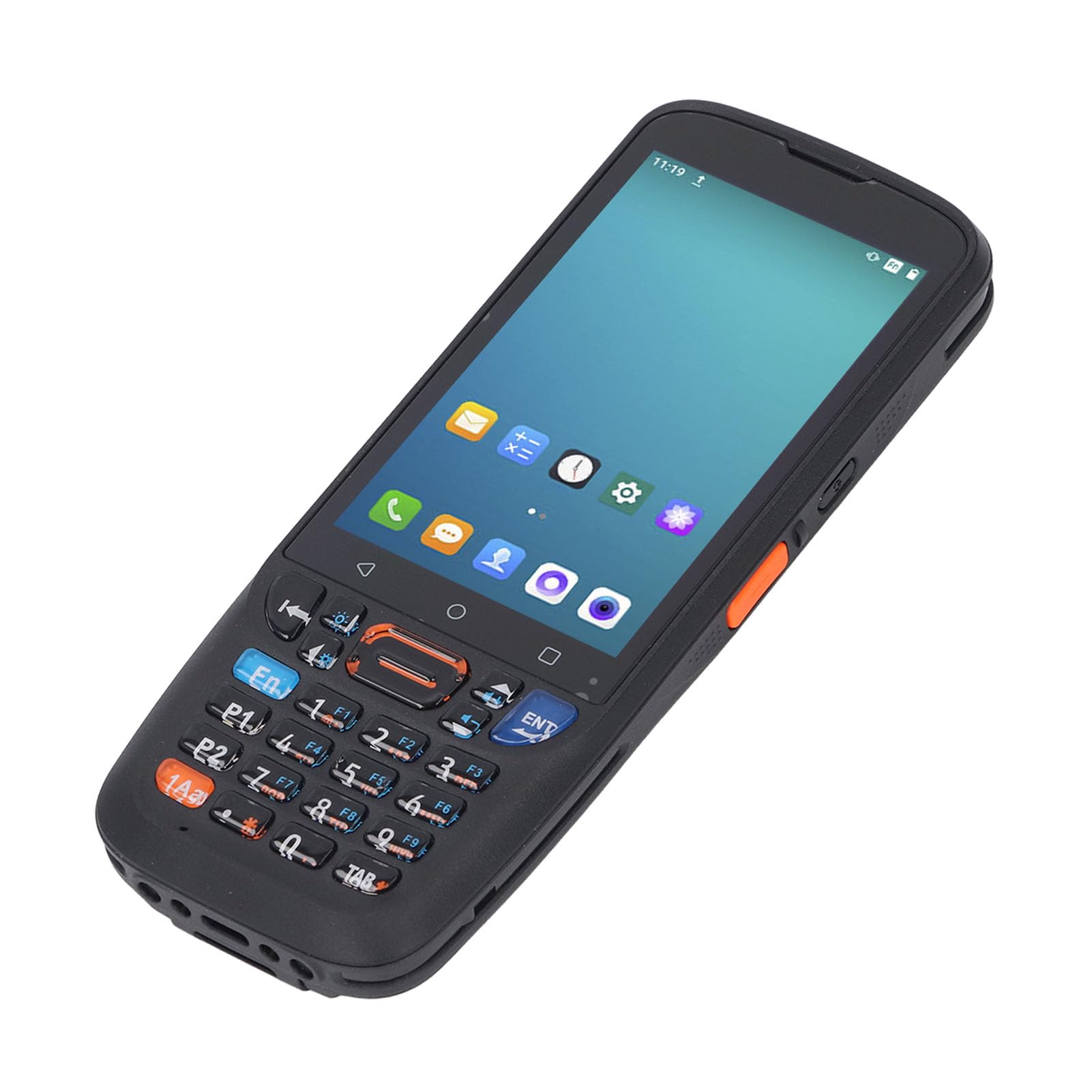 Scanner de Codes-Barres QR portatif 4,0 Pouces Android 11 Collecteur de données Lecteur de Codes-Barres 1D 2D IP67 étanche Entrepôt Industriel Logistique Vente au détail ABS Noir
