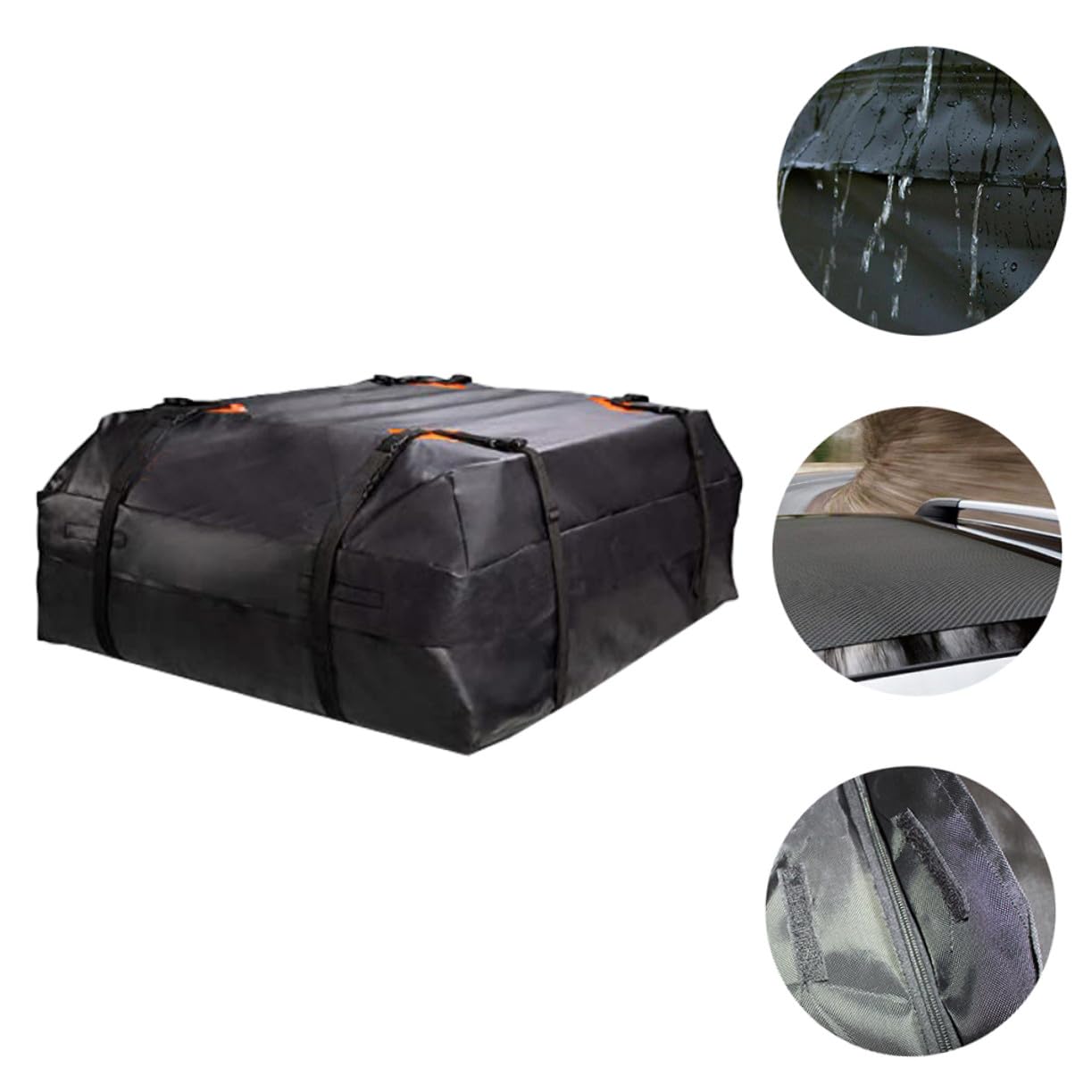 Borsone Tetto Auto 420d Oxford Borsa Portaoggetti Veicoli Resistenti al Logorio per Bagagliaio Esterno