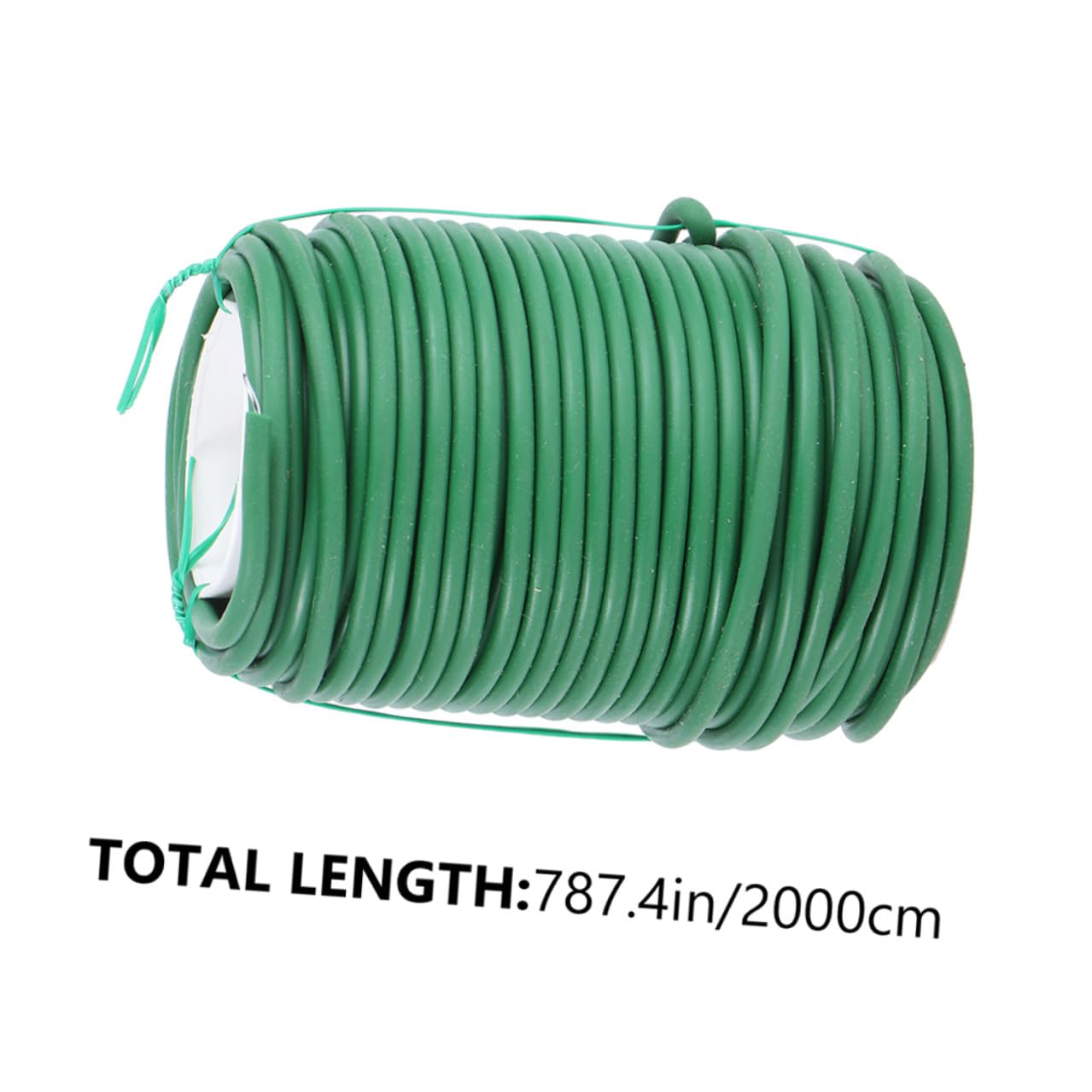 Levemolo Attaches de Jardinage Vertes pour Plantes et Fleurs, 2 Rouleaux en TPR et Fer, Cravates Réutilisables pour Fixation Sécurisée des Arbustes et Fleurs