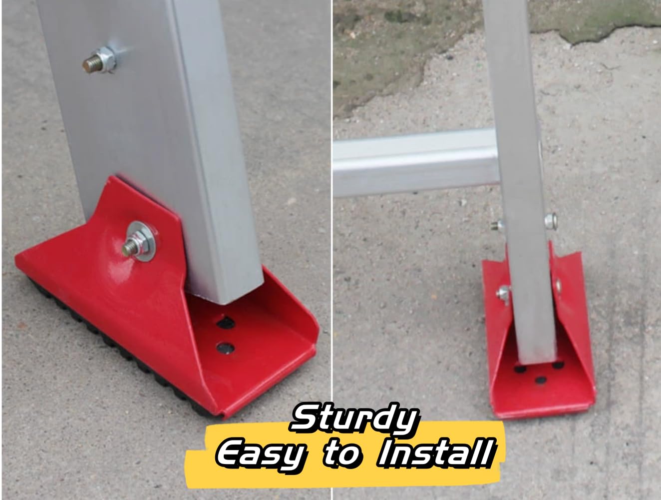 Anti Skid Shoe Covers Trim 2 Fit Box Section Ladder Feet – Anti-Slip ...