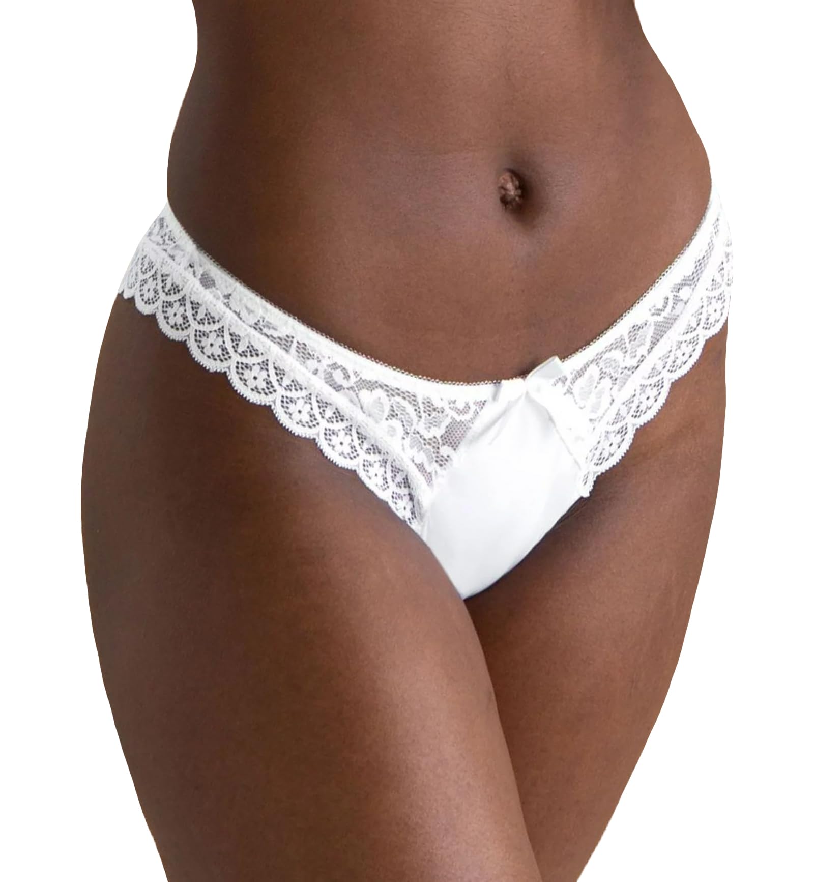 Pour Moi? Women's Rebel Brazilian Brief Brazilian Knicker, White, 18