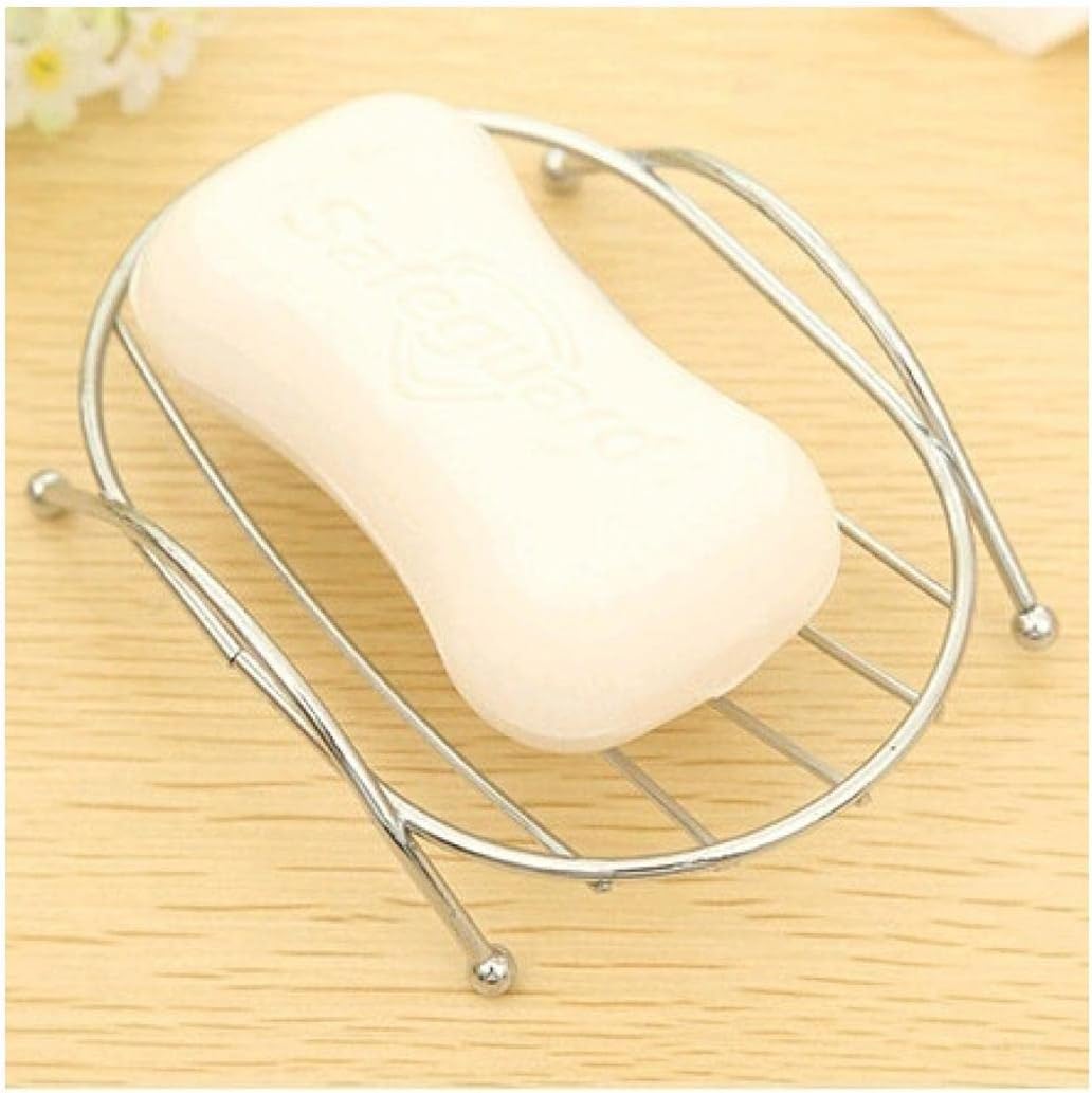 soap dish， Stainless Steel Soap Dish Holder for Kitchen Sink Bathroom Shower Drainable Container Tray