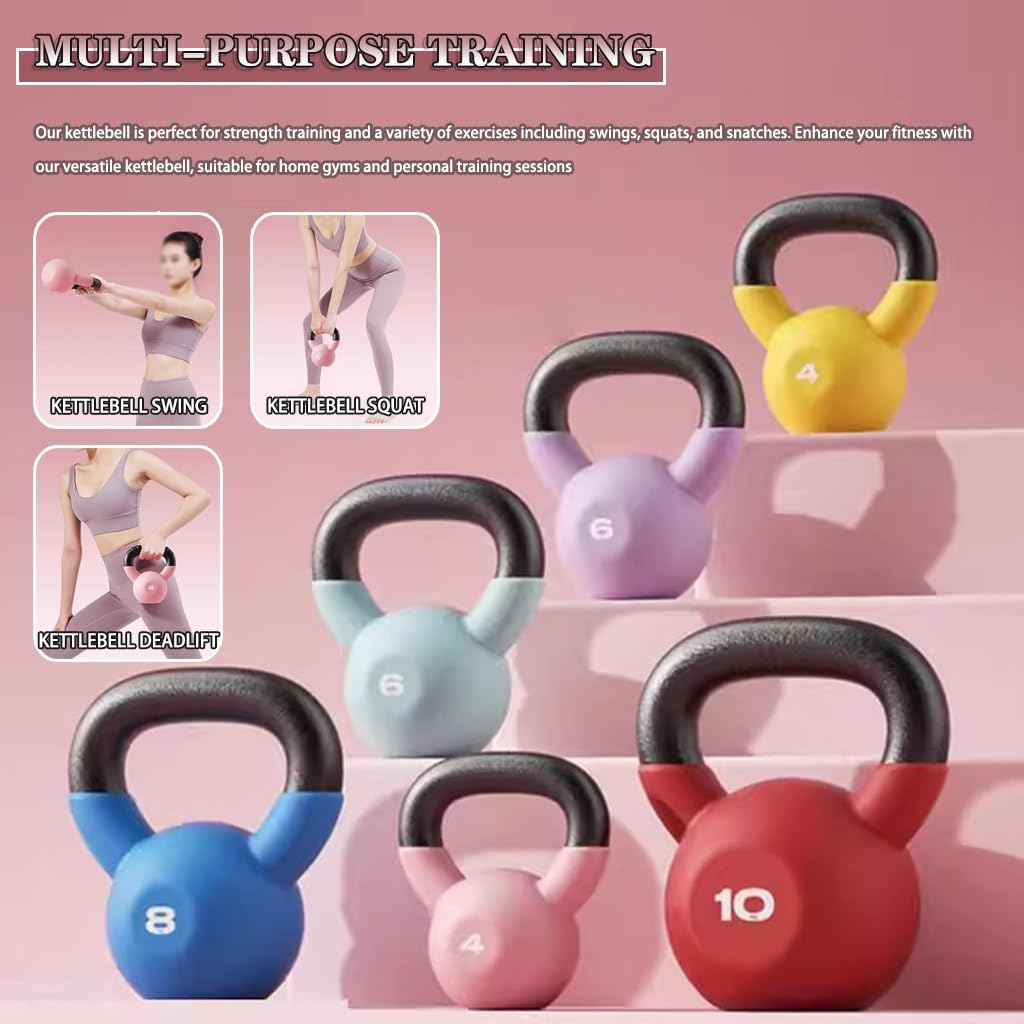 Kettlebell Pesi Fitness Femminile in Ghisa Competitivo Peso Sfera, Modellatura Completa del Corpo/Allenamento dei Glutei, Attrezzature per Esercizi in Casa/Palestra(Orange-12kg)