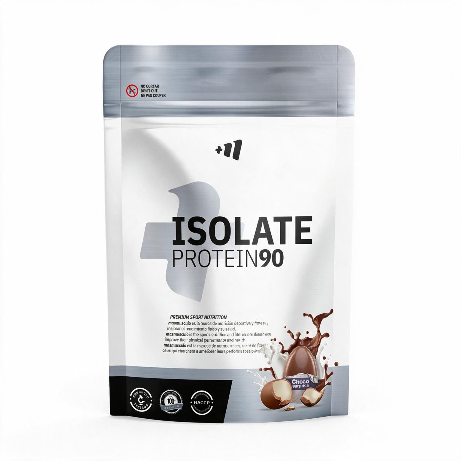 MASmusculo - Proteína Isolate 90 CFM - 1 Kg - Proteína Suero de Leche - Mayor Pureza - para Bajar de Peso - Batido para Ganar Masa Muscular - Recuperación Muscular - Sabor Huevo de Chocolate