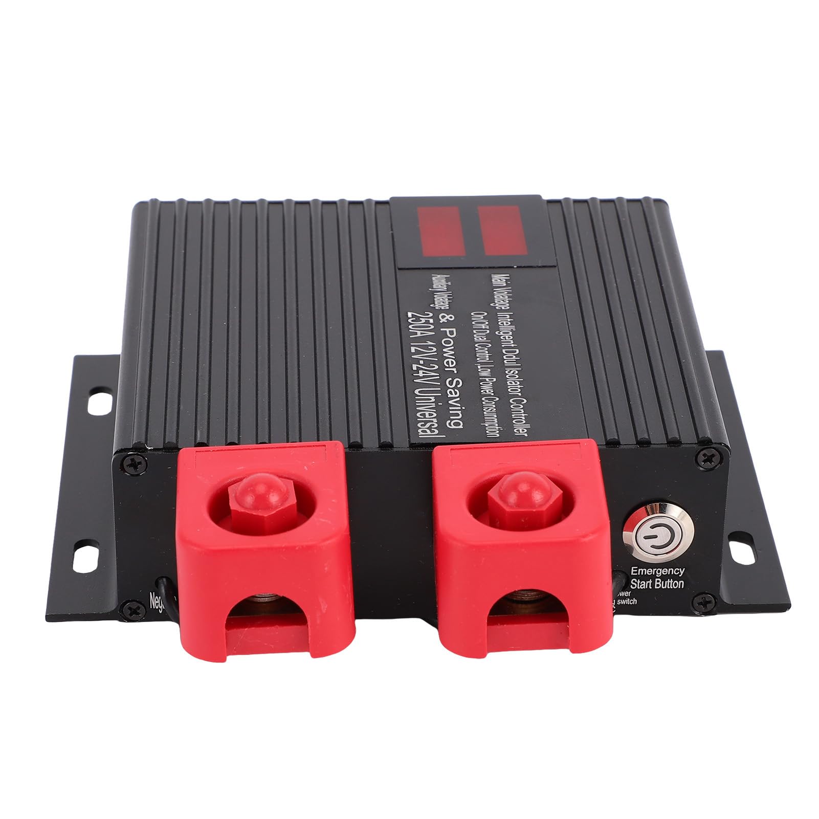 Tbest Inteligentny Izolator z podwójną baterią Uniwersalny Przekaźnik Wrażliwy na Napięcie do Pojazdu Kempingowego Marine RV UTV (250A)