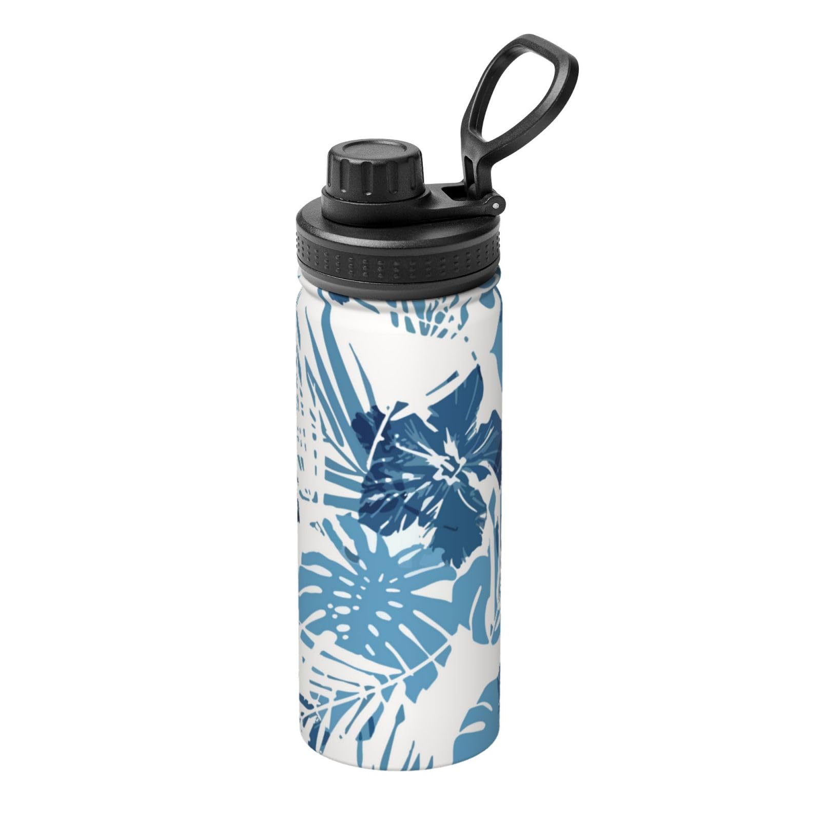 Amazon | 保温ボトル 青い 迷彩 ハワイアン 水瓶 ステンレスウォーター