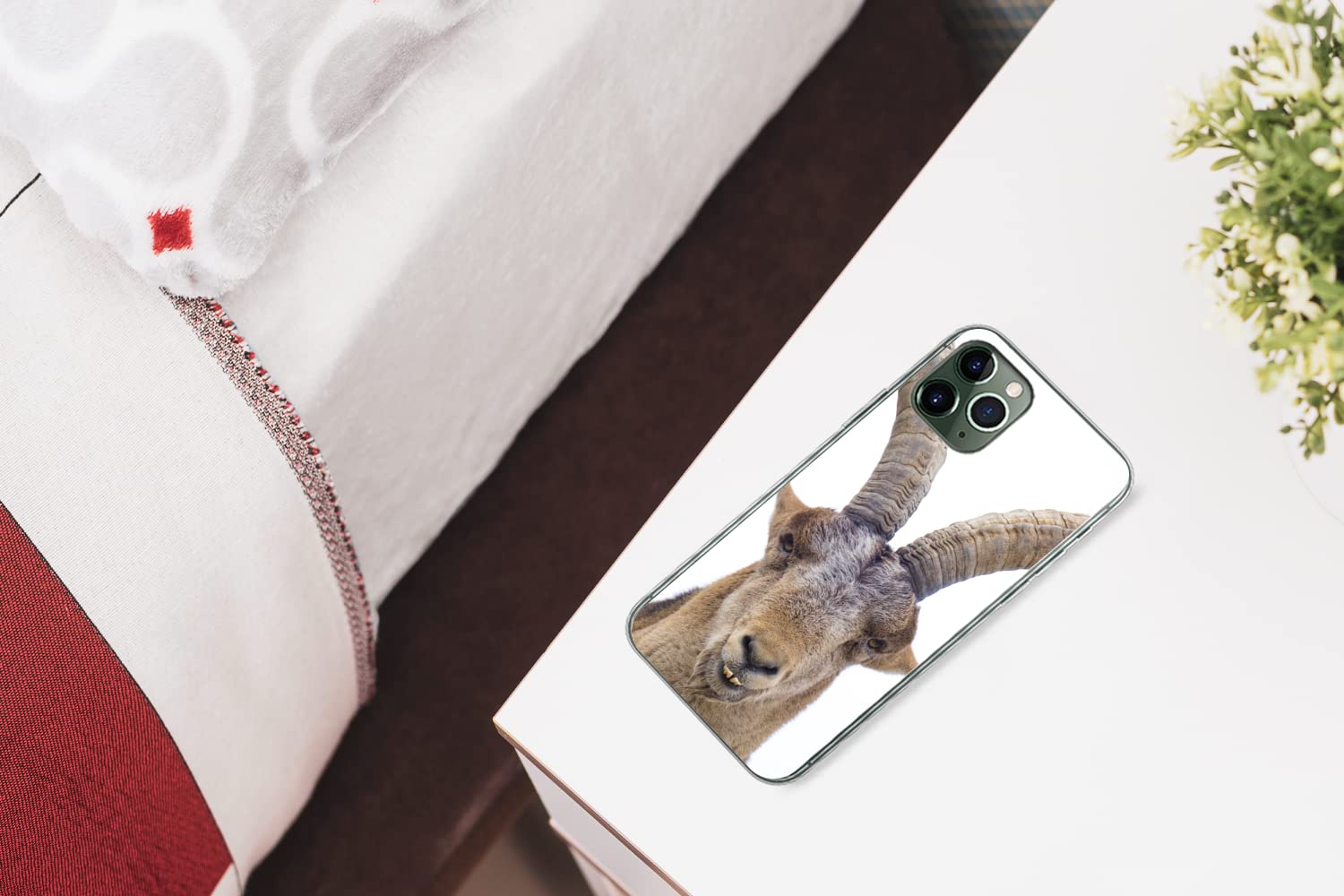 MuchoWow Funda para iPhone 11 Pro - Capricornio - Animales - Hoorn - Funda de Silicona/Funda Blanda para teléfono móvil